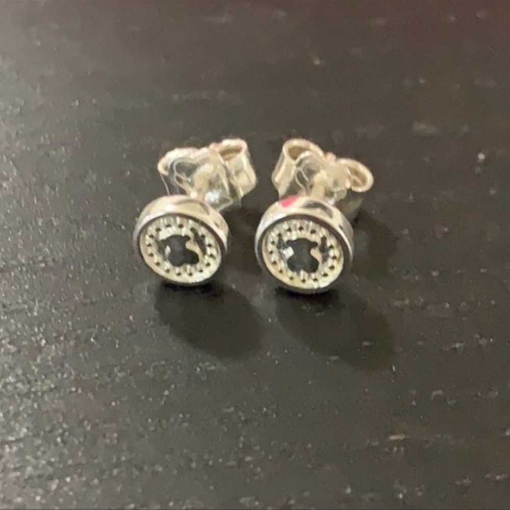 Tous round silver small earrings